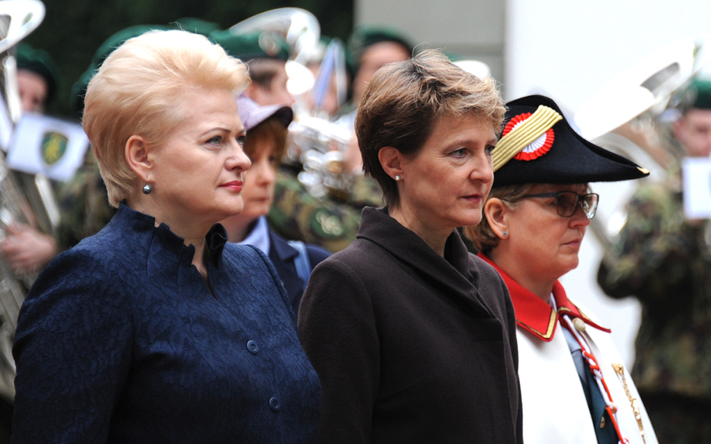 Dalia Grybauskaitė, President of Lithuania, and President Simonetta Sommaruga