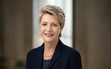 La consigliera federale Karin Keller-Sutter