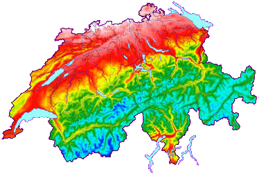 Map of the Swiss Gravity Zones