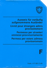 Permit F (provisionally admitted foreigners)